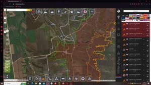 Обзор карты боевых действий Militarymaps Война на Украине за 23 августа 2024 год.