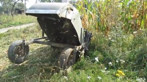 Уборка стеблей  кукурузы ботвоудалителем.