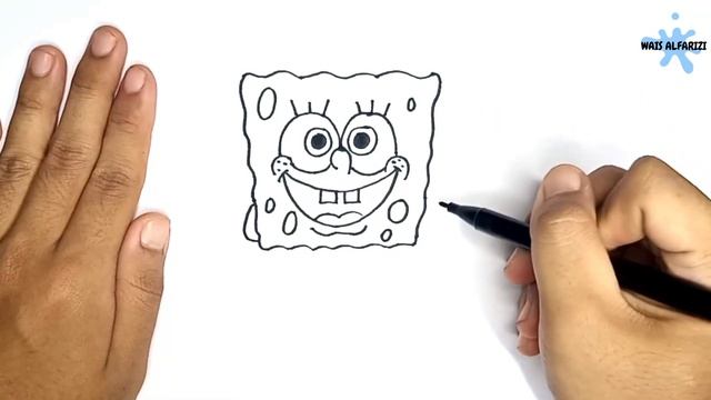 Cara Menggambar Spongebob Squarepants  How To Draw Spongebob Squarepants