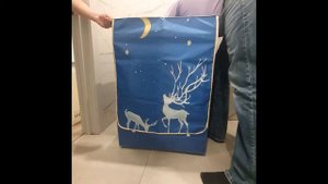 Чехол для стиральной машинки с принтом