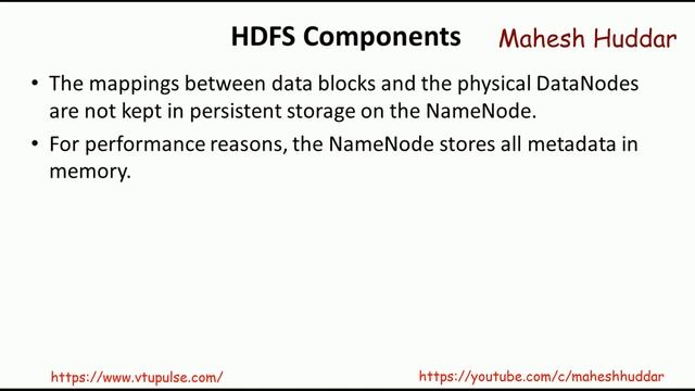 Architecture & Components of Hadoop Distributed File System HDFS Big Data Analytics by Mahesh Hudda