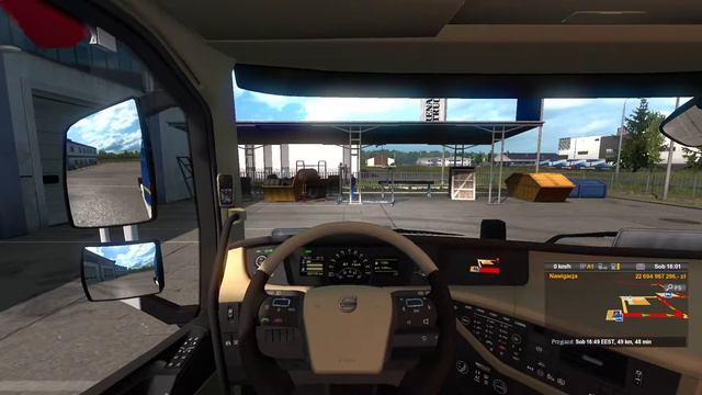 ETS 2 - Racing Mercedes actros Logitech G29 смотреть онлайн