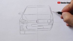 Как нарисовать машину Volkswagen | Рисуем Машину