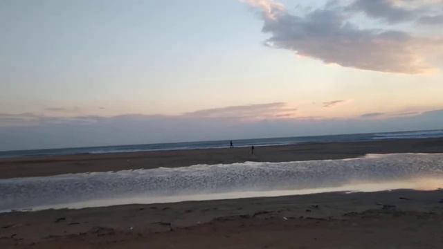 АНАПА - зима не прощается. Морской закат.