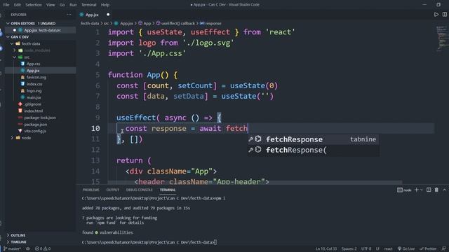 How to fetch data with react. смотреть онлайн