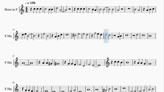 Horn Sheet Music: How to play A Beautiful Song (NiER Automata) by Keiichi Okabe смотреть онлайн