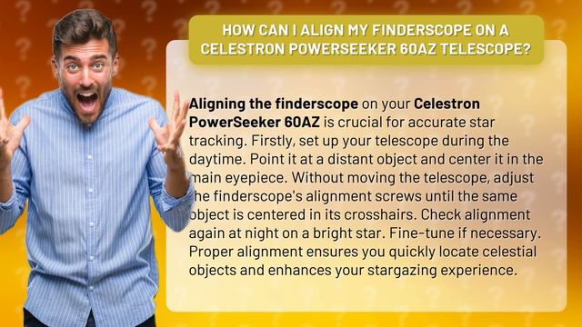 How Can I Align My Finderscope on a Celestron PowerSeeker 60AZ Telescope? смотреть онлайн
