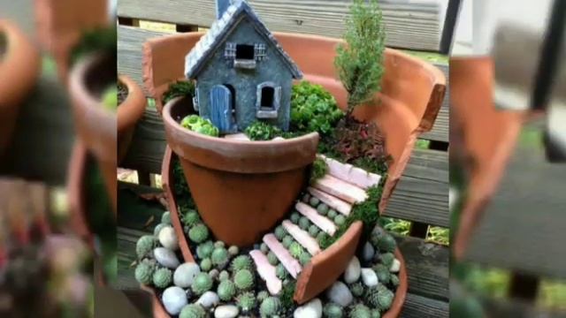 Композиции из суккулентов ??- Succulents mini garden?? смотреть онлайн