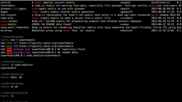Введение в NPM - менеджер пакетов для Node.JS смотреть онлайн