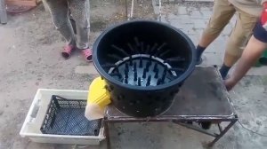 Перосъемная машина своими руками!