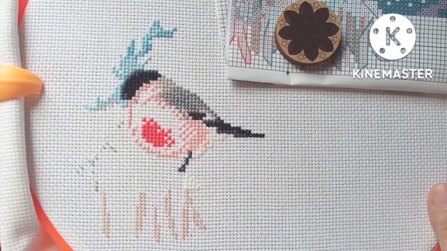 #stitchwithme: Riolis 1388- Frosty Morning Part 02 #riolis #crossstitch #embroidery #tutorial