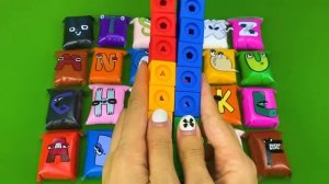 ABC - Looking For Alphabet Lore A-Z With Colorful Clay Bags ! Satisfying video