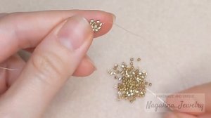 Серьги гвоздики из бисера своими руками. Мастер класс. Beaded stud earrings tutorial with Subtitles