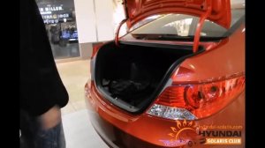 Процесс открывание багажника в Hyundai Solaris