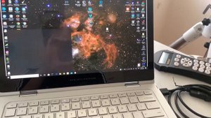 Stellarium telescope control with skywatcher HEQ5pro synscan handcontroller