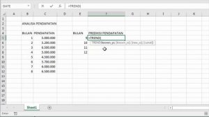 Cara Membuat Perkiraan dengan Rumus TREND Excel