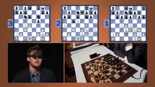 Шахматное шоу. Карлсен играет вслепую