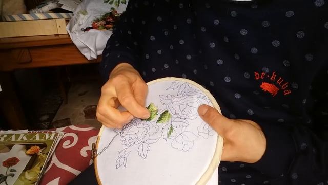 #Вышивка гладью# Мастер-класс# Я- рукодельница. смотреть онлайн