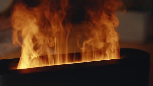 Увлажнитель воздуха, аромадиффузор электрический с подсветкой DQ709 USB - с эффектом пламени, ночни смотреть онлайн