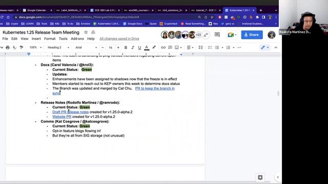 Kubernetes Release Team Weekly Meeting for 20220706 (1.25) смотреть онлайн