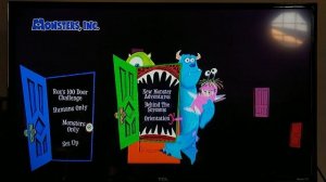 Monsters Inc Menu Walkthrough