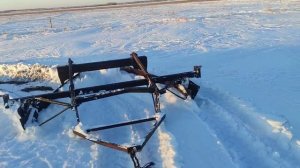 Беларус 82.1 пробуем делать снегозадержание.