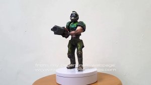 free Doomguy papercraft