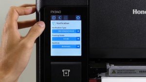 PX940 Label Verification Setup