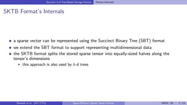 Space-Efficient k-d Tree-Based Storage Format for Sparse Tensors (short paper) смотреть онлайн