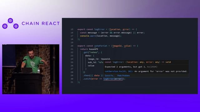 Chain React 2019- Alex Hinson- LT- Convert a React Native Project to Typescript in 10 Minutes