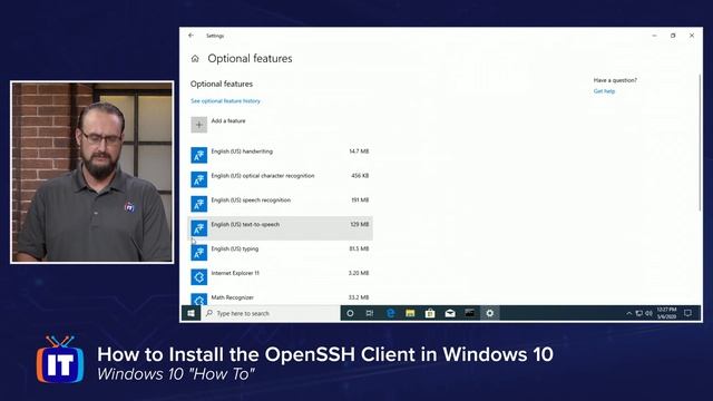 How to Install the Built-in OpenSSH Client in Windows 10 смотреть онлайн