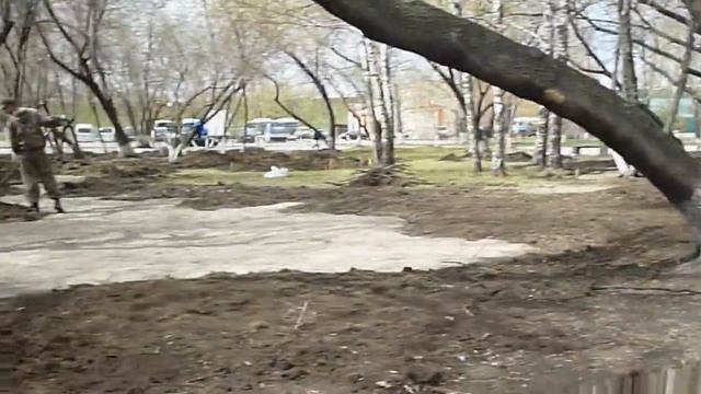 Репортаж из тележки "А мы строим детскую площадку" смотреть онлайн