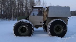 Вездеход Соломономобиль-94 по снегу 1 HD