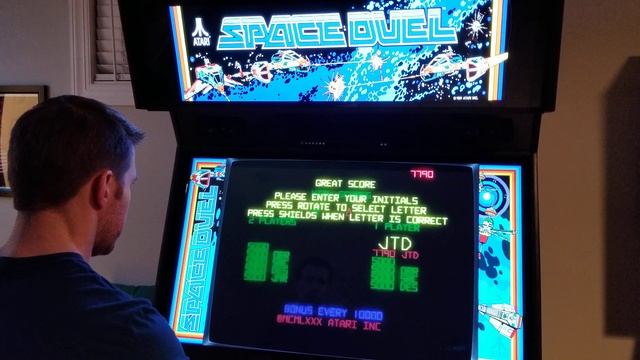 Space Duel Arcade Cabinet MAME Gameplay w/ Hypermarquee смотреть онлайн
