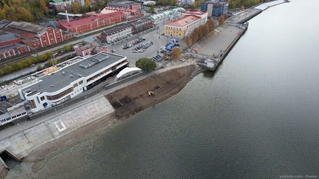 Реконструкция причалов речного вокзала. Пермь. Октябрь 2021