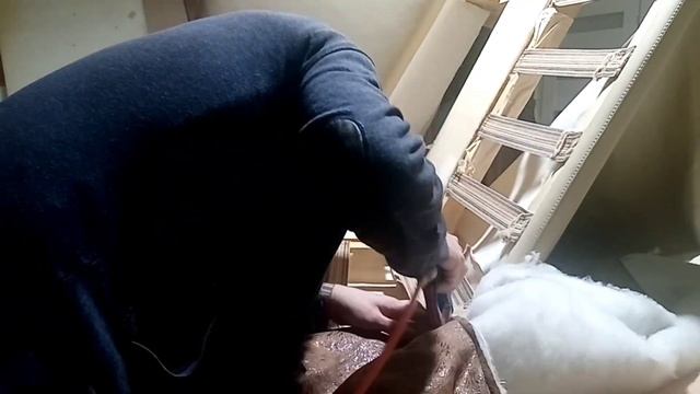 Перетяжка мягкой мебели для отдыха |КАК СДЕЛАТЬ перетяжку мягкой мебели#restoration #diy #перетяжка
