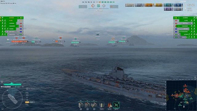 Авианосец Нахимов 245К Урона! World of Warships смотреть онлайн