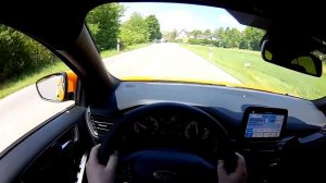 2019 Ford Focus ST 2.3 EcoBoost (280 PS) POV Drive AUTOBAHN acceleration & speed