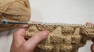 №174  Объемный узор спицами ПЛЕТЕНКА   Для вязания мужского свитера или пледа