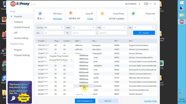 Cách Forward thành IP:PORT trong 922 Proxy смотреть онлайн