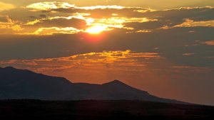 Закат над Агармышом и долинами.