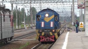 Манёвры тепловоза ТЭМ2-923 на станции Ижоры