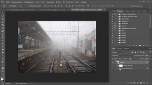 Как убрать/усилить туман в photoshop