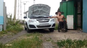 Воздушный сигнал на Lada Largus. Звук тепловоза)