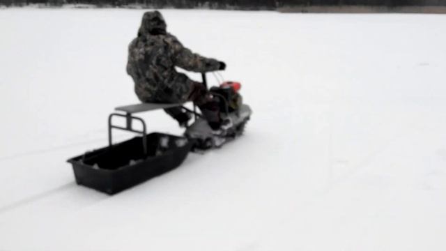 Мини снегоход для рыбалки смотреть онлайн