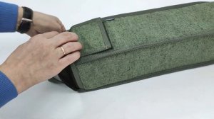 Сумка из брезента для домкрата или ножного насоса. Брезент. Размер 42*10*18 см. Промо-ролик.