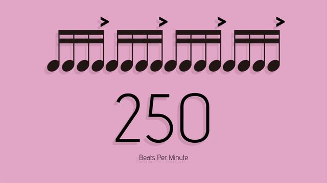 BPM = 250　メトロノーム - metronome - 16分 アクセント1-4 смотреть онлайн