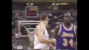 Dino Radja 19 pts 9 rebs vs Lakers (1996)