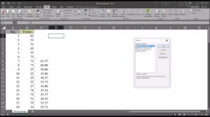 Moving (Rolling) Average in Excel 2016