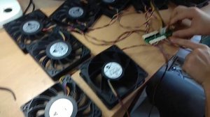 Автофан + ручной регулятор (ШИМ регулятор, реобас для вентиляторов, хаб) PWM, 16А, 8х4pin
